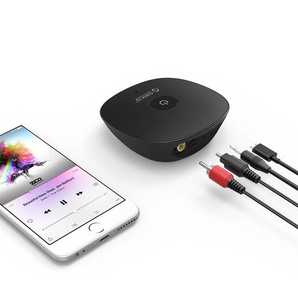 Orico Bluetooth 4.1 Audio Receiver mit 3,5 mm Audioausgang - Spezielle NFC-Funktion - Übertragungsbereich von 10 m - Ein / Aus-Schalter - LED-Anzeige - Schwarz