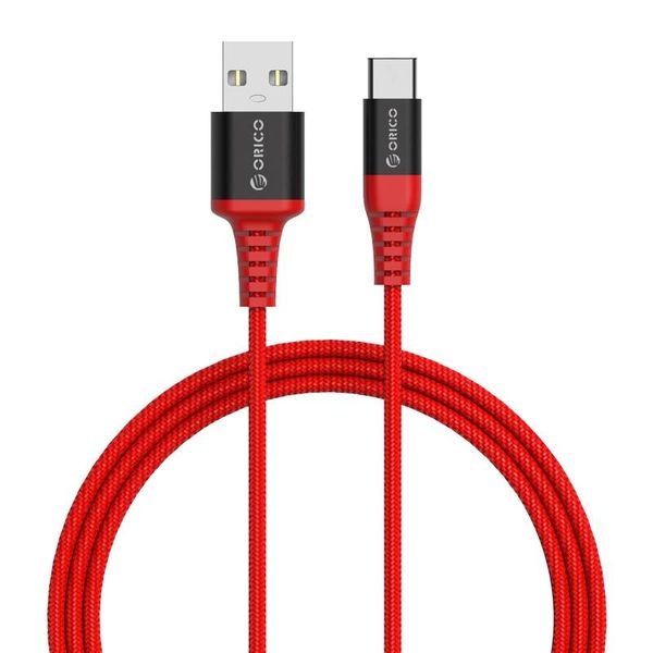 Orico 1 meter USB Type-C data and charging cable - 2.4A - Red