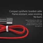 Orico Câble de chargement et de données USB Type-C de 1 mètre - 2.4A - Rouge