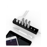 Orico USB Hub with 7 ports for Windows, Linux and Mac OS - Via-Labs Controller - LED indicator - Black