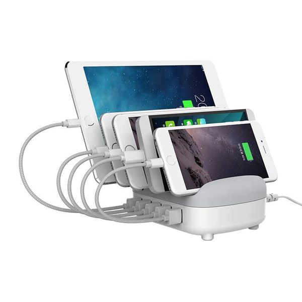 Orico Multi charger docking station 40W 5 Poort USB oplaadstation - Wit