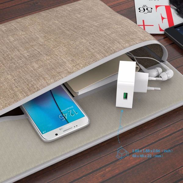 Orico Chargeur domestique USB avec port de charge Quick Charge 2.0 - 5V/9V/12V - Max 18W - Puce intelligente - Blanc