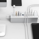 Orico Aluminium USB3.0 HUB mit 10 Anschlüssen - Silber