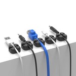 Orico Multifunktionaler Kabelclip - Kabelmanagement - für Kabel mit einer Dicke von bis zu 5 mm - 3M - Schwarz