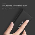 Orico Silky smooth power bank 8000mAh - Lithium-Polymer (Li-Po) battery - 25% / 50% / 75% / 100% LED indicator - Incl. Data cable - Black