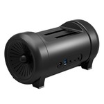 Orico Dual-bay hard disk docking station with clone function - intelligent sleep mode - cool LED lighting - Strong fan - Black