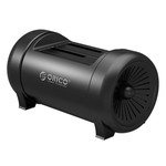 Orico Station d'accueil pour disque dur à deux baies avec fonction clone - mode veille intelligent - éclairage LED cool - Ventilateur puissant - Noir