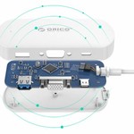 Orico 3-in-1 Type-C hub met USB 3.0 Type-A, Type-C PD en VGA poorten - Power Delivery - IC chip - Kabellengte 30 CM - Wit