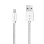 Orico Câble de chargement et de données micro USB - Nylon tressé - 3A - Blanc