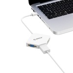 Orico Mini DisplayPoort naar HDMI,  DVI  en VGA Adapter - Full HD - Wit