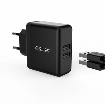 Orico Compacte dual charger - reis/thuislader met 2x USB-laadpoorten – zwart