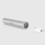 Orico Aluminum mini power bank 3350mAh - Including flashlight - Silver