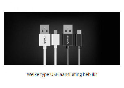 Welke type USB aansluiting heb ik?