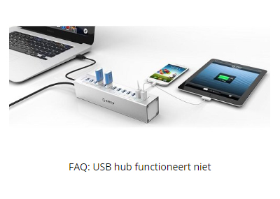 FAQ: USB hub functioneert niet