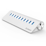 Orico Aluminium 10-Port USB 3.0 Hub 5 Gbps können Computer / Laptop / MacBook / iMac angewendet werden - Silber