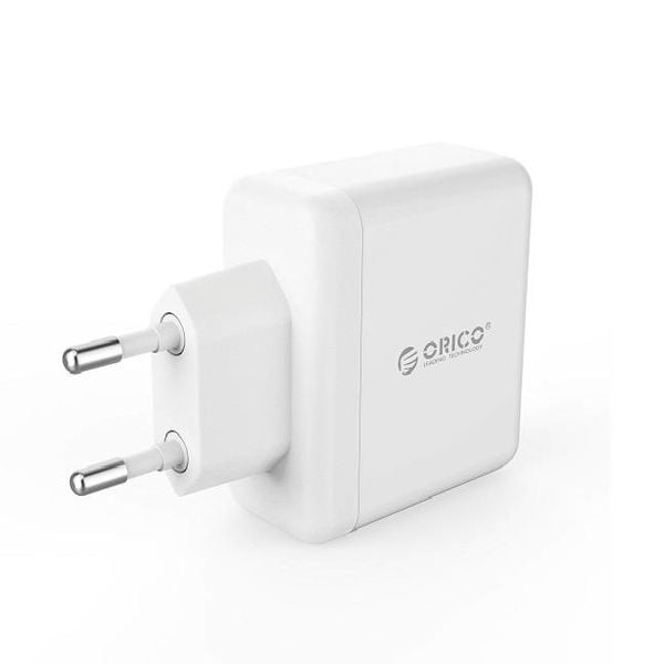 Orico Dual USB charger - travel / home charger with 2x USB charging ports - IC chip - 15W - White