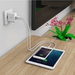 Orico Dual USB charger - travel / home charger with 2x USB charging ports - IC chip - 15W - White