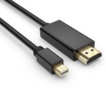 Gold Plated Mini DisplayPort naar HDMI kabel 2k Full HD - 5 meter zwart