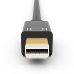 Gold überzogenes Mini Displayport auf HDMI-Kabel 2k HD - 5m schwarz - Copy