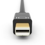 Gold überzogenes Mini Displayport auf HDMI-Kabel 2k HD - 5m schwarz - Copy - Copy