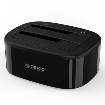 Orico Dual bay USB 3.0 docking station voor 2.5 / 3.5 inch harde schijven met kloon functie - Zwart