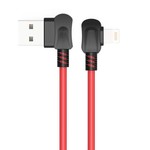 Orico Câble de recharge USB Type-A à Lightning - 2.4A - Longueur du câble: 1 mètre - Matériaux de haute qualité - Rouge