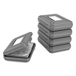 Orico Tragbare Schutzabdeckung / Schutzbox für eine 3,5-Zoll-Festplatte - Feuchtigkeitsbeständig, staubdicht und antistatisch - PP-Kunststoff - Inklusive Schreibetikett - Grau