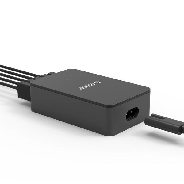 Orico Smart desktop charger met 5 USB-laadpoorten - IC chip - 40W - zwart / grijs