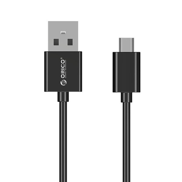 Orico Câble de charge et de données USB Type-A vers Micro USB - 3A - Longueur de câble: 50 cm - Noir