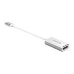 Orico Aluminium USB-C zu DisplayPort Adapter - 4K Ultra HD @ 60Hz - für MacBook, Mi NoteBook Air, Huawei MateBook und Lenovo YOGA - Mac Style - 15CM Kabel - Silber