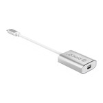 Orico Aluminum USB-C to Mini DisplayPort Adapter - 4K Ultra HD @ 60Hz - for MacBook, Mi NoteBook Air, Huawei MateBook and Lenovo YOGA - Mac Style - 15CM Cable - Silver