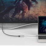 Orico Adaptateur USB-C vers Mini DisplayPort en aluminium - 4K Ultra HD @ 60Hz - pour MacBook, Mi NoteBook Air, Huawei MateBook et Lenovo YOGA - Style Mac - Câble 15CM - Argent
