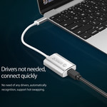 Orico Adaptateur USB-C vers Mini DisplayPort en aluminium - 4K Ultra HD @ 60Hz - pour MacBook, Mi NoteBook Air, Huawei MateBook et Lenovo YOGA - Style Mac - Câble 15CM - Argent