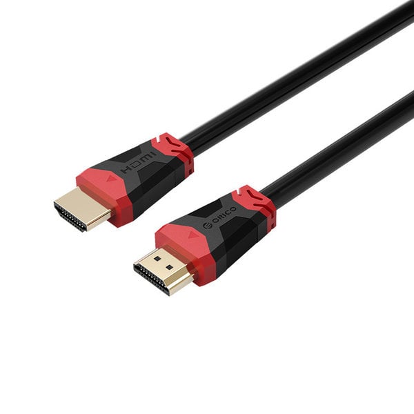 Orico Câble HDMI 2.0 mâle-mâle - 4K Ultra HD @ 60 Hz - HDMI® haute vitesse (jusqu'à 18 Gbit / s) - Connecteurs plaqués or - 2 mètres - Noir