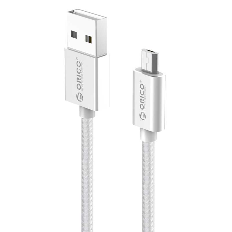træfning jeg er sulten rutine USB-A to Micro USB charging cable - 2.4A - 15 cm - Silver - Orico