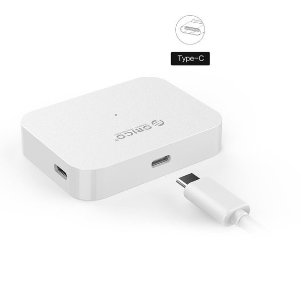 Orico USB3.0 type-C hub naar 2 x USB-A en 2x USB-C - Wit