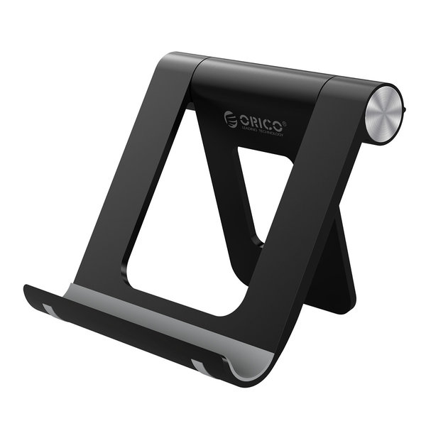 Orico Support pour smartphone et tablette sur le bureau - rotatif à 360 degrés - blanc / noir