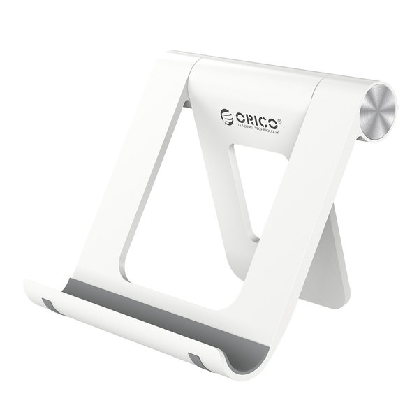 Orico Smartphone en tablet standaard voor op bureau - 360 graden draaibaar - wit / zwart
