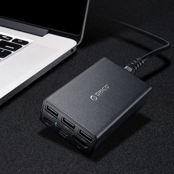 Orico USB-C 40W stroomadapter / docking station met USB-C Power Delivery, 4K HDMI en USB 3.0 poorten