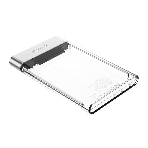 Orico Hard Disk Drive 2.5 inch transparent - plastic and aluminum