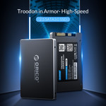 Orico SSD interne 2,5 pouces 512 Go - Série Troodon - Flash NAND 3D - Gris ciel
