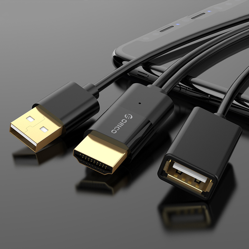 Verwaarlozing metalen dienblad USB naar HDMI kabel voor Smartphone en Tablet - Orico