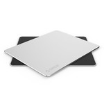 Ultradunne XXL aluminium muismat - 2mm dik - 30x25 cm - zilver