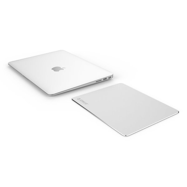 Ultrathin XXL aluminum mouse pad - 2mm thick - 30x25 cm - silver