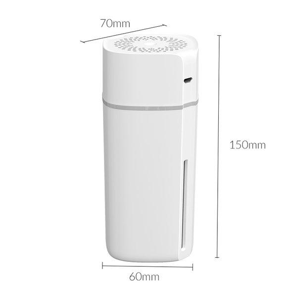 Luchtbevochtiger geschikt voor in de auto - dual-modus - LED-verlichting  - wit