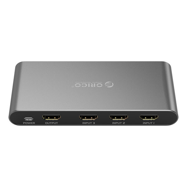 Orico Adaptateur HDMI - Commutateur 4K @ 60 Hz - 3 entrées HDMI - 1 sortie HDMI