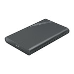 2.5 inch portable hard disk enclosure - unique design - black