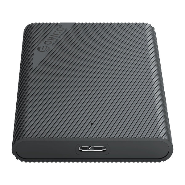 2.5 inch portable hard disk enclosure - unique design - black