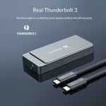 Thunderbolt 3 ™ NVME M.2 SSD Enclosure - USB-C - 40Gbps - Sky Gray