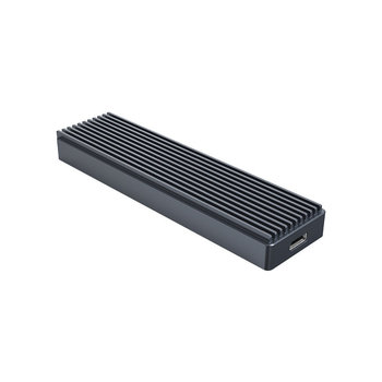 Boîtier SSD NVME M.2 - USB-C 3.1 - 10Gbps - Gris ciel